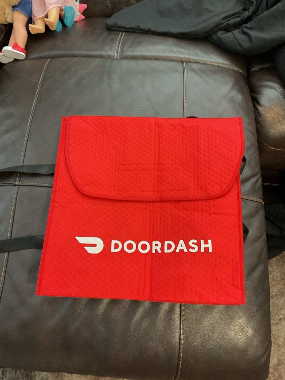 Doordash Large Insulated Pizza Delivery Bag For Top Dashers 19x19x5" Read